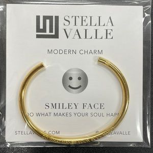 Stella Calle Smiley Face Bracelet Gold Plated